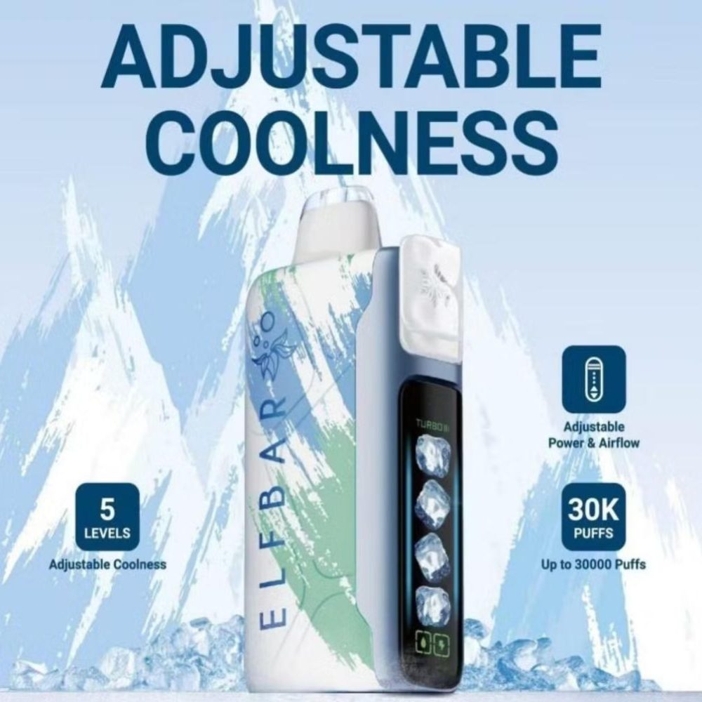 正品ELFBAR ICE KING 冰王 25000口-冰度可调节一次性电子烟